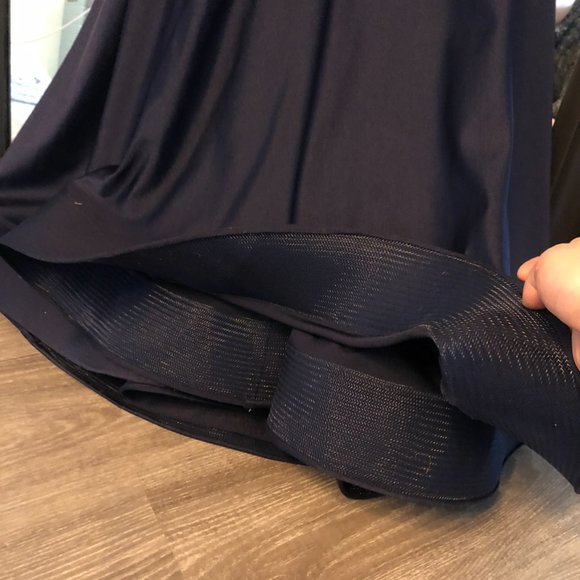 Navy Long Sleeved Gown - Picture 9 of 10